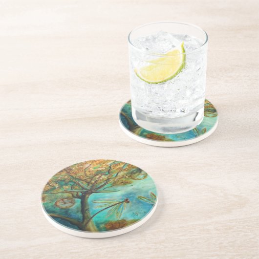 Dessous De Verre En Grès Flirt de libellule (Côté)