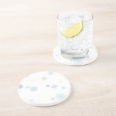 Dessous De Verre En Grès Flocons de neige pâles (Côté)
