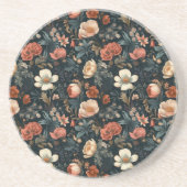 Dessous de verre en grès floral (Devant)