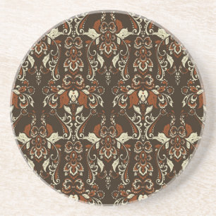 Dessous De Verre En Grès Floral baroque : Papier peint Vintage classique