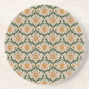 Dessous De Verre En Grès Floral rose