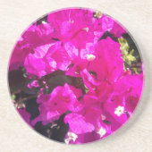 Dessous De Verre En Grès Floral rose vibre (Devant)