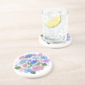 Dessous De Verre En Grès Flore d'aquarelle printanière (Côté)