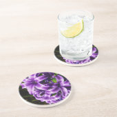 Dessous De Verre En Grès Flore de printemps Blue Hyacinth II (Côté)