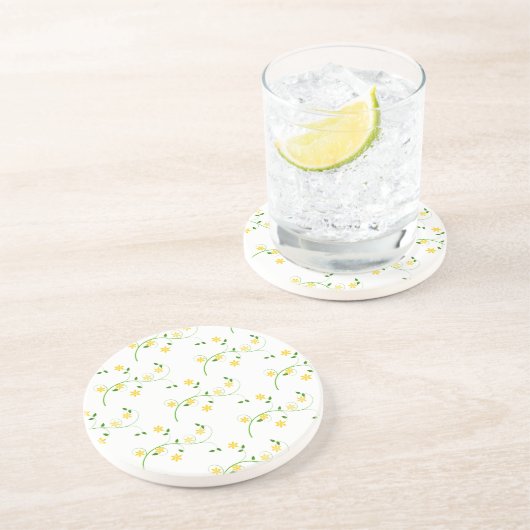 Dessous De Verre En Grès Flore et Fleurs (Côté)