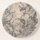 Dessous De Verre En Grès Flore tatouée I<br><div class="desc">Floral</div>