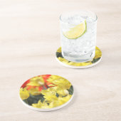 Dessous De Verre En Grès Flore tombée Été Glow (Côté)