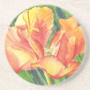 Dessous De Verre En Grès Flourish de jardin