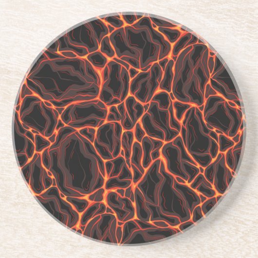 Dessous De Verre En Grès Flux de lave (Devant)