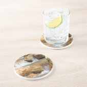 Dessous De Verre En Grès Flux orageux au printemps (Côté)