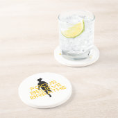 Dessous De Verre En Grès Focus Croire Respirer Jaune Courir Fitness (Côté)