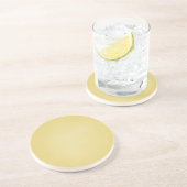 Dessous De Verre En Grès Fond beige granuleux rétro (Côté)
