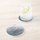 Dessous De Verre En Grès fond de prune (Côté)