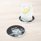 Dessous De Verre En Grès FONDRE LA GLACE. Porte-clés (Côté)