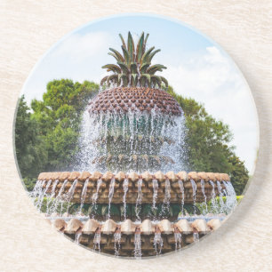 Dessous De Verre En Grès Fontaine d'ananas à Charleston, SC