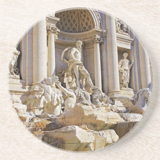 Dessous De Verre En Grès fontaine de trevi (Devant)