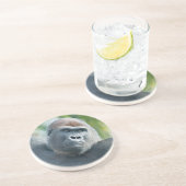 Dessous De Verre En Grès Force - Vue latérale de la gorille (Côté)
