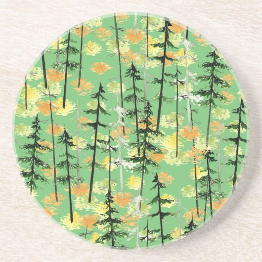 Dessous De Verre En Grès Forêt d'automne : Beauté naturelle incomparable (Devant)