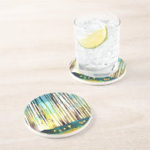 Dessous De Verre En Grès Forêt matinale (Côté)