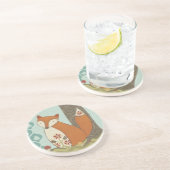 Dessous De Verre En Grès Forêt Whimsy IV (Côté)