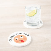 Dessous De Verre En Grès Fou pour toi (Côté)