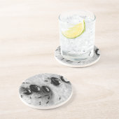 Dessous De Verre En Grès fourmis faisant du surf (Côté)