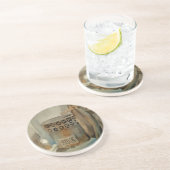 Dessous De Verre En Grès Fourneau en bois et Sythe (Côté)