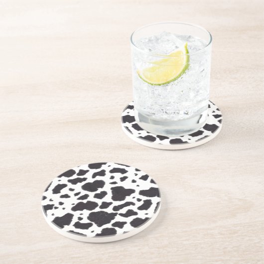 Dessous De Verre En Grès Fourrure de vache (Côté)