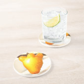 Dessous De Verre En Grès Fox Face Fruit Coaster (Côté)