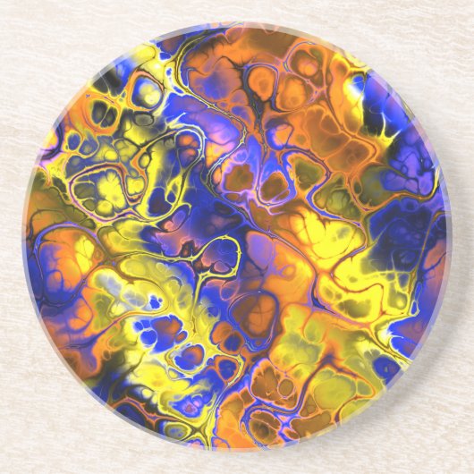 Dessous De Verre En Grès Fractal (Devant)