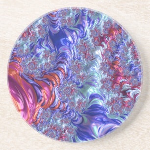 Dessous De Verre En Grès Fractal Super