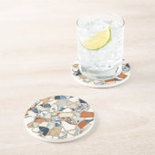 Dessous De Verre En Grès Fragment de pierre de mosaïque grès (Côté)