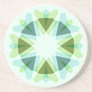Dessous De Verre En Grès Fraîche Verte Jolie Bleue Étoile Dopamine Décor Ki