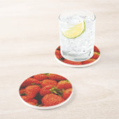 DESSOUS DE VERRE EN GRÈS FRAISES (Côté)
