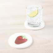 Dessous De Verre En Grès Fraises (Côté)