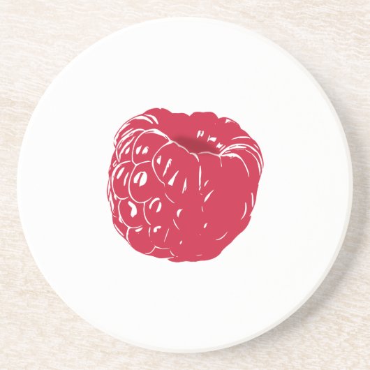 Dessous De Verre En Grès Framboise: (Devant)