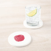 Dessous De Verre En Grès Framboise: (Côté)