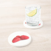 Dessous De Verre En Grès Framboise (Côté)