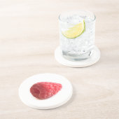 Dessous De Verre En Grès Framboise (Côté)
