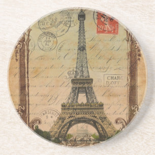 Dessous De Verre En Grès francais moderne vintage paris tour eiffel