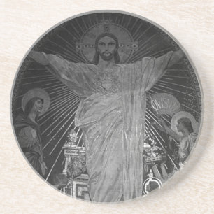 Dessous De Verre En Grès France Paris Mosaïque principale Sacré Coeur jésus