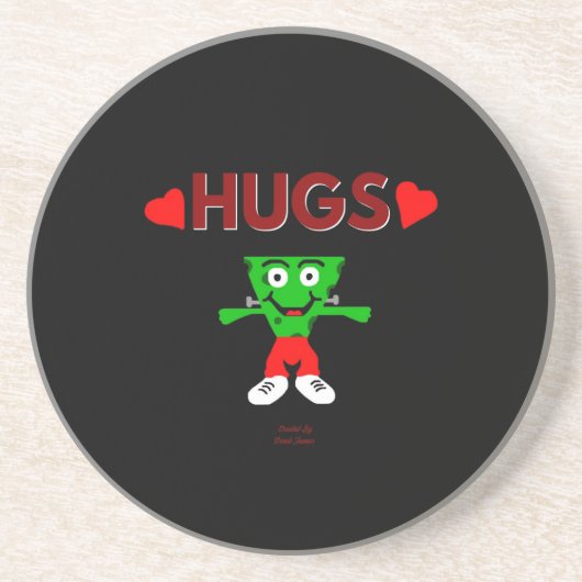 Dessous De Verre En Grès FrankenCheese Hugs Sandstone Coaster (Devant)