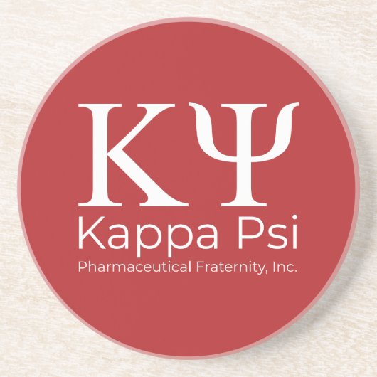 Dessous De Verre En Grès Fraternité pharmaceutique Kappa Psi (Devant)
