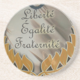Dessous De Verre En Grès Fraternité pour l'égalité de liberté.png
