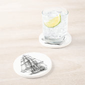 Dessous De Verre En Grès Frégate (Côté)