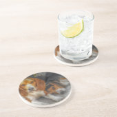 Dessous De Verre En Grès Frère Beagle (Côté)