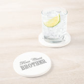 Dessous De Verre En Grès Frère élégant élégant de première classe de (Côté)