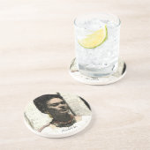 Dessous De Verre En Grès Frida Kahlo Portrait textile (Côté)