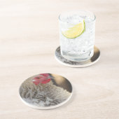 Dessous De Verre En Grès Frizzle Rooster (Côté)