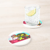 Dessous De Verre En Grès Frog Champagne fun (Côté)